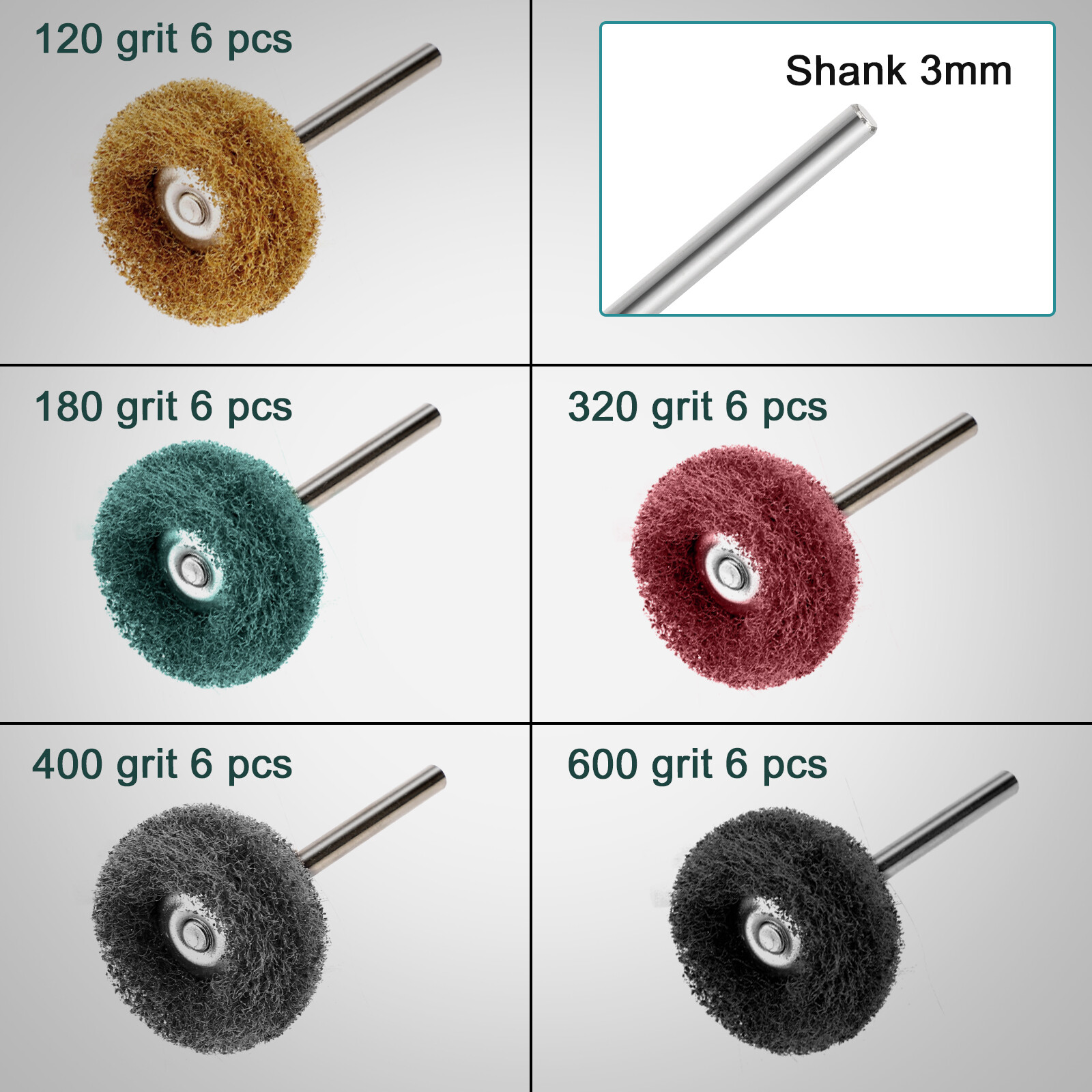 75PCS Buffing Wheels Wire Brush Polishing Kit for Dremel Rotary Tool Die Grinder gallery
