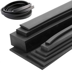 Solid Nitrile NBR Rubber Strip Shockproof Square Sealing Oil Resistant Black