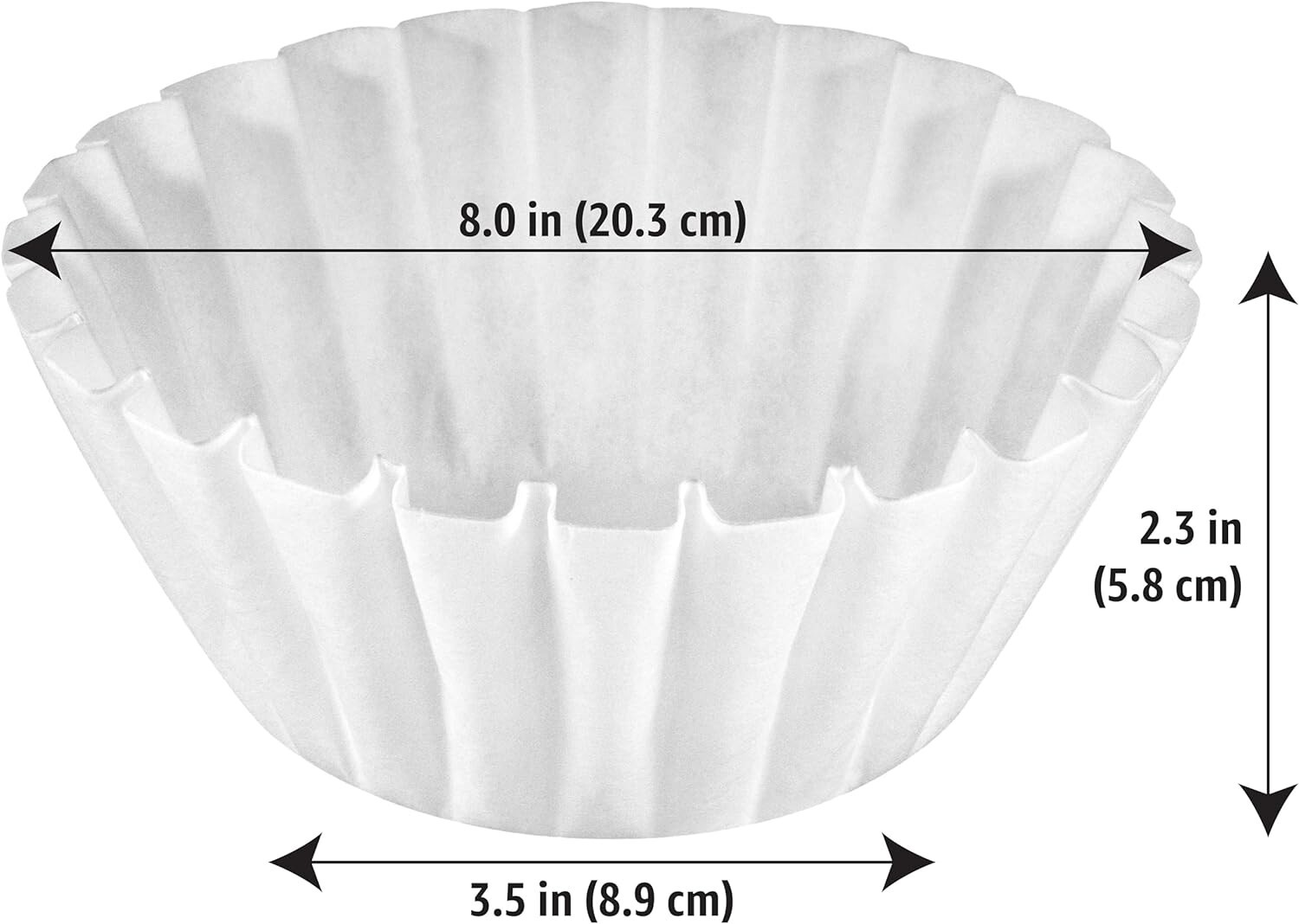 Coffee Filters 8-12 Cup, 200 Count, Basket Coffee Filter, Paper Filters White gallery