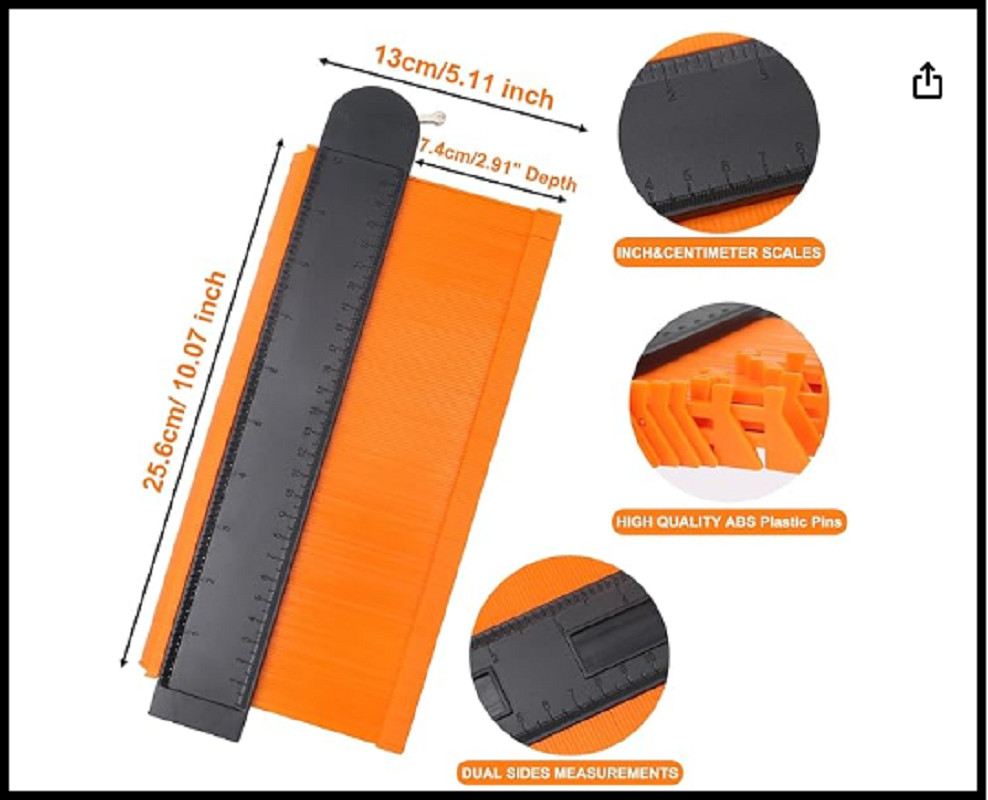 10 Inch Super Gauge Shape and Outline Tool, Contour Gauge Profile Tool with Lock gallery