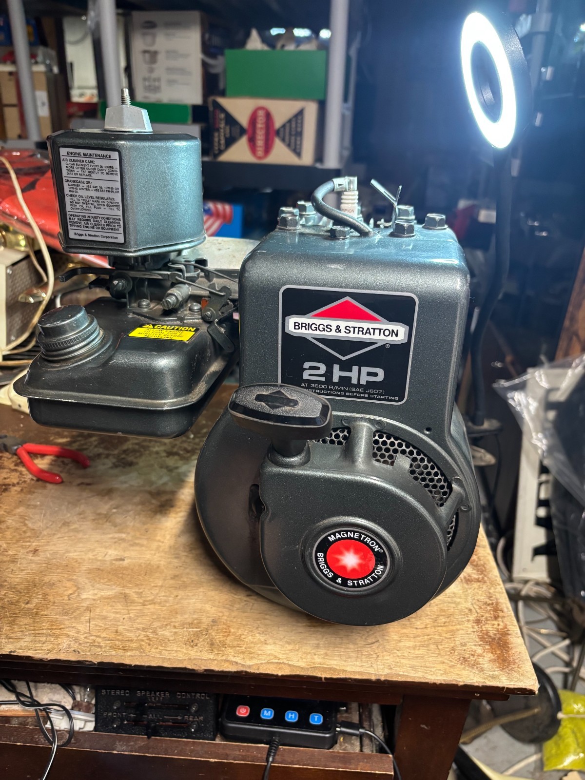 Briggs & Stratton Vintage Magnetron 2hp Motor Unused? Please Read gallery