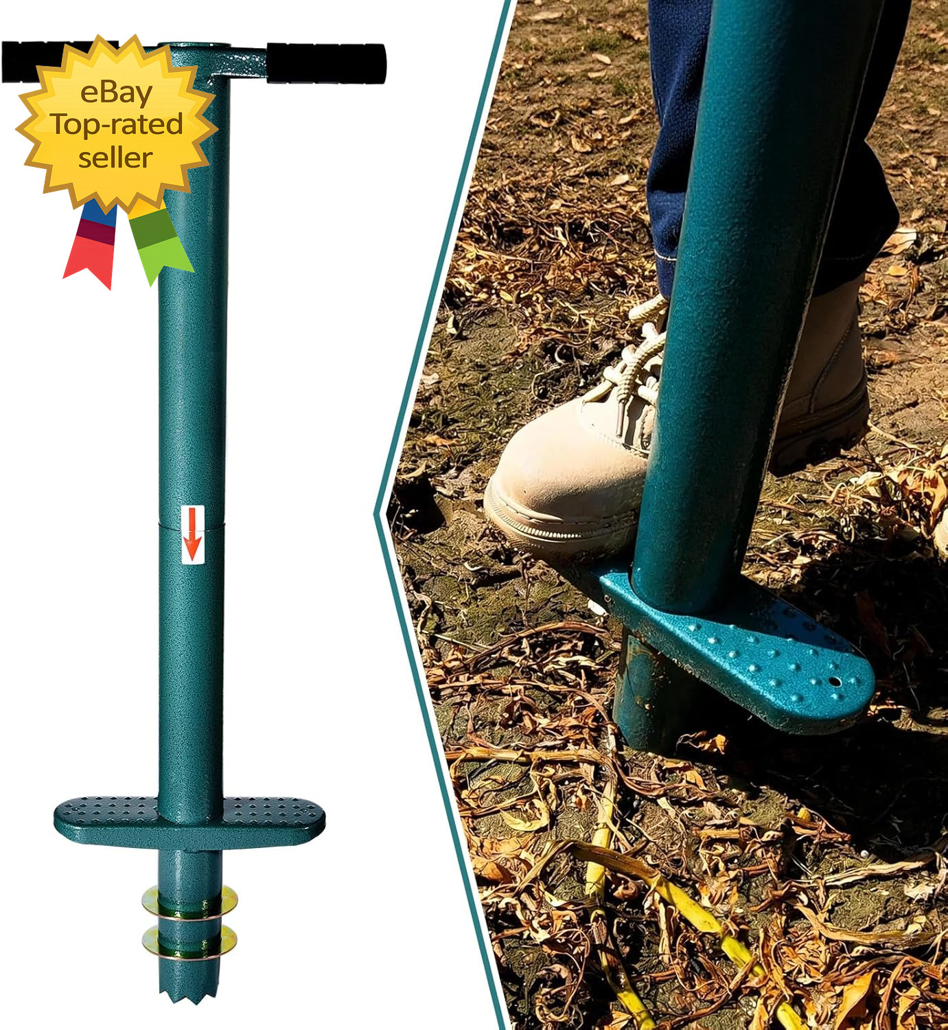 Sod Plugger Bulb Planter Planting Tool Easy to Assemble Garden Trasnplanter with gallery