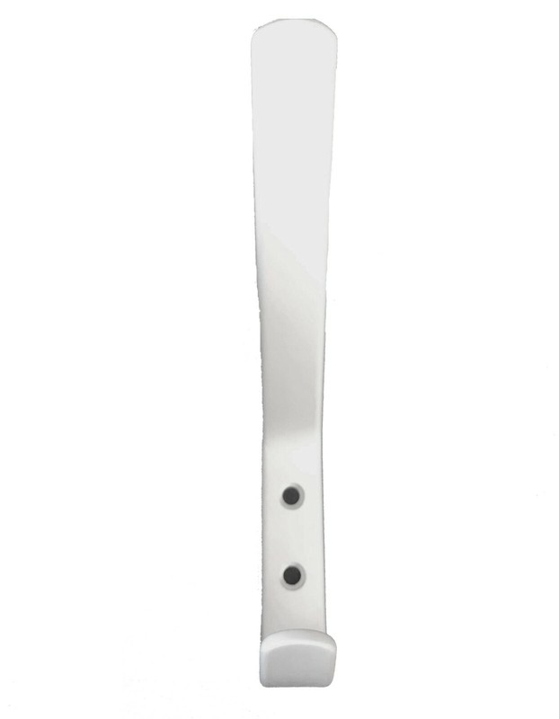 Coat Hook Hanger Cabinet Hardware Entryway Wall Mount White Matte Aluminum gallery