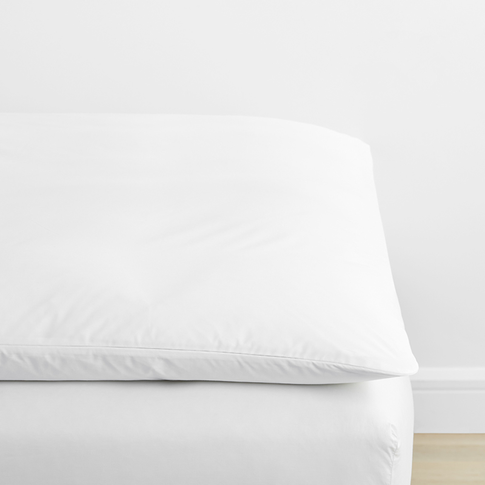 Classic Cool Cotton Percale Featherbed Cover - White, Twin XL... gallery