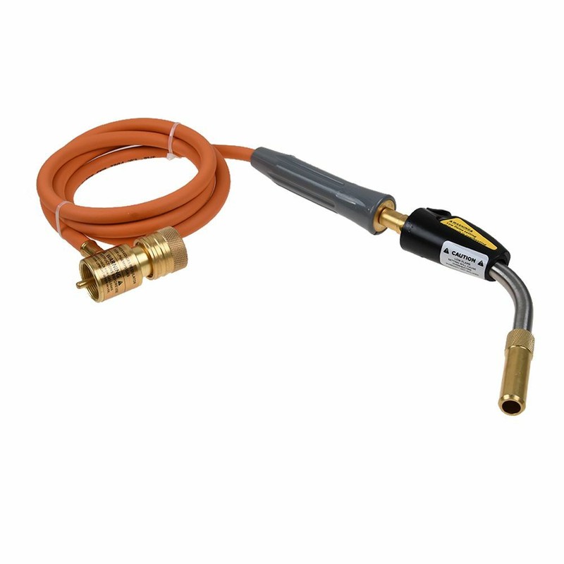 MAPP MAP-pro Propane Self-Igniting Gas Welding Turbo Burner Torch & 5' Hose Kit gallery