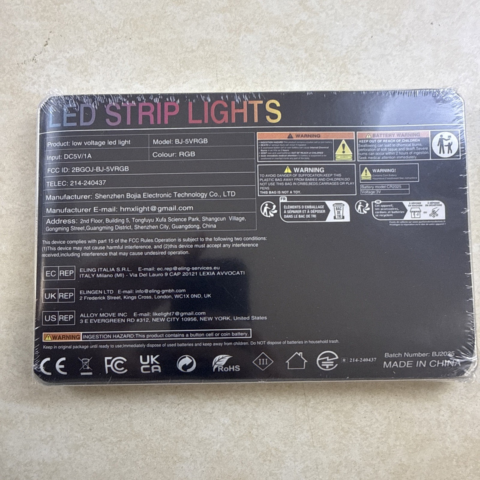 16.4ft LED Strip Lights With a 44 Key Remote App Control Smart Led New gallery