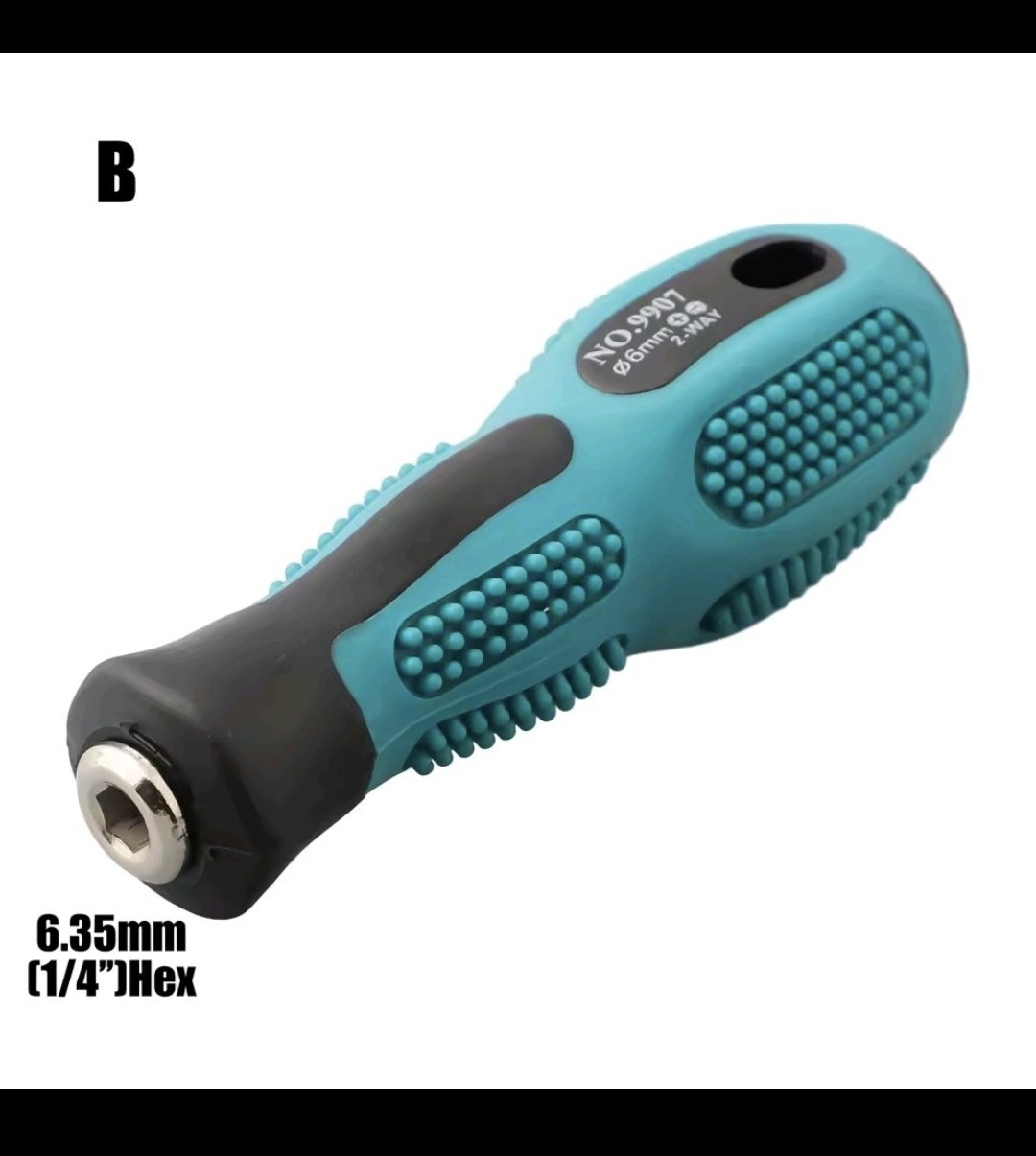 1pc 6.35mm Hexagonal Adapter Round Screwdriver Handle (East Shipping gallery