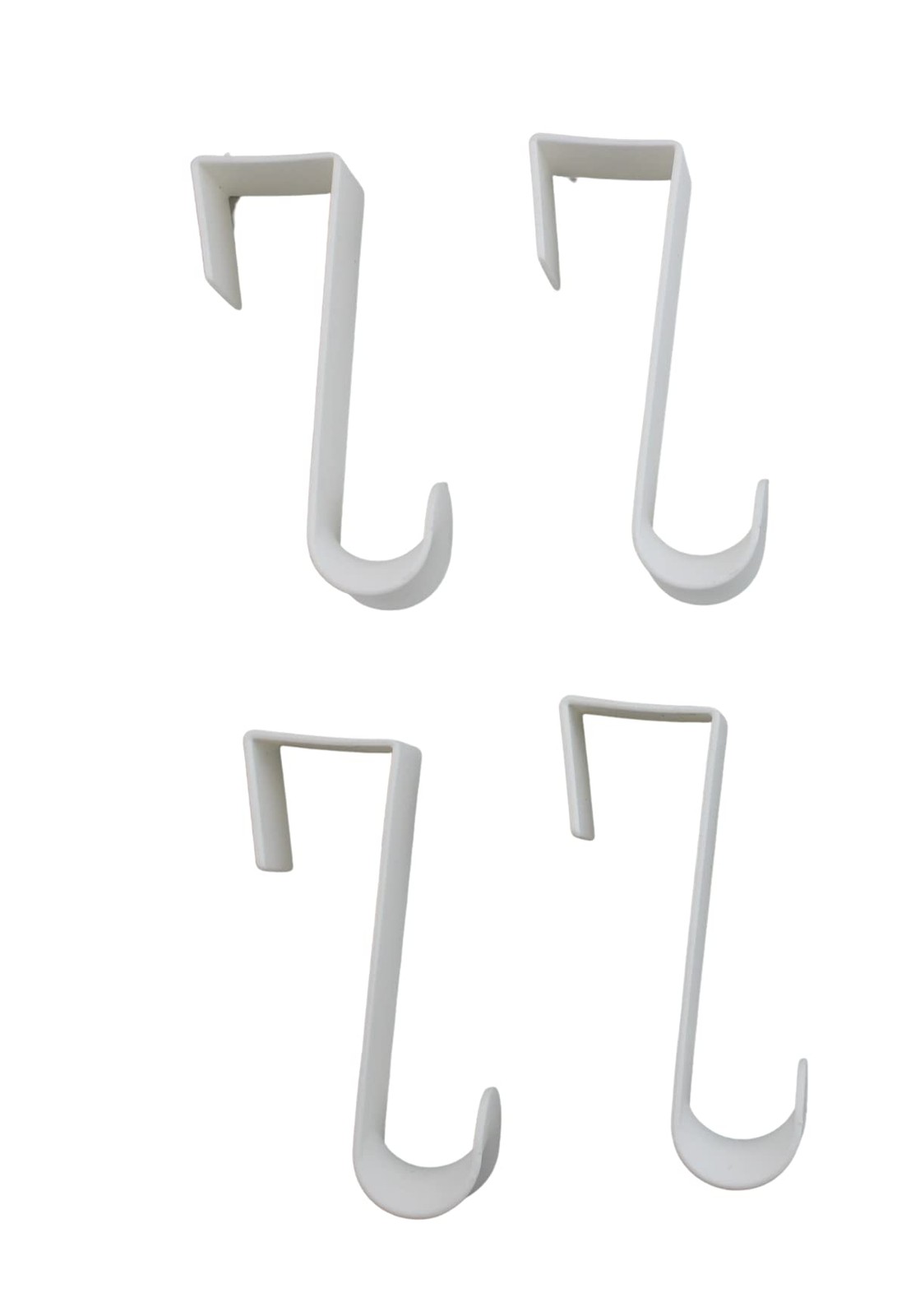 Dependable Industries inc. Essentials Over-The-Door Hanger Hook Medium, White gallery