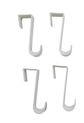 Dependable Industries inc. Essentials Over-The-Door Hanger Hook Medium, White
