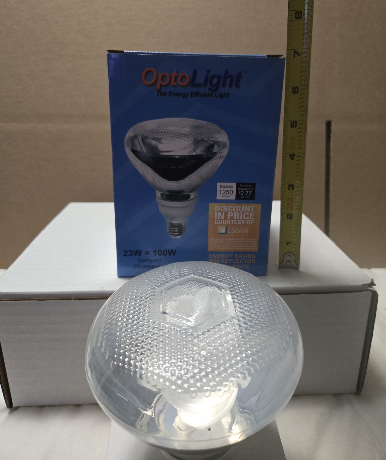 OptoLight 23W R38 Compact Fluorescent floodlight bulb Brand New gallery