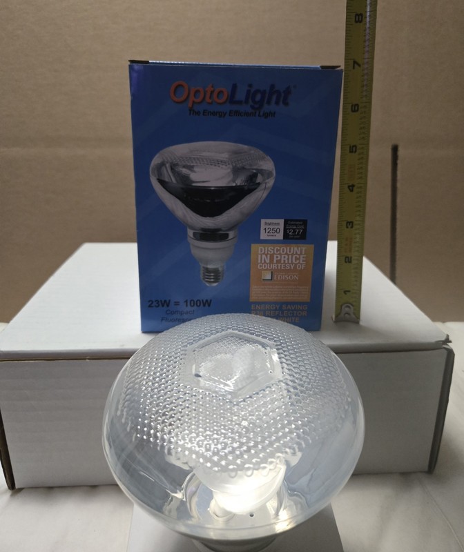 OptoLight 23W R38 Compact Fluorescent floodlight bulb Brand New gallery