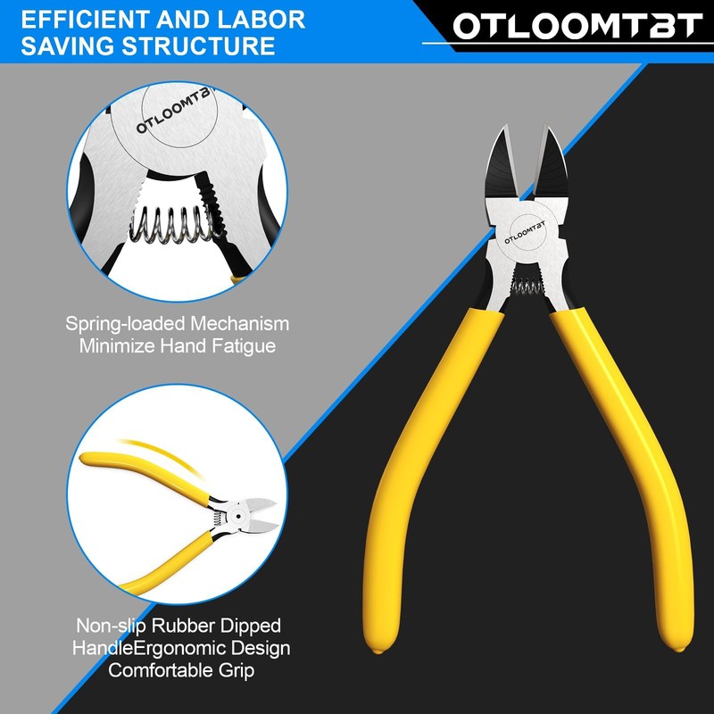 2PCS Wire Cutters Side cutter Cable 6/5" Heavy Duty Cutting pliers Carbide steel gallery
