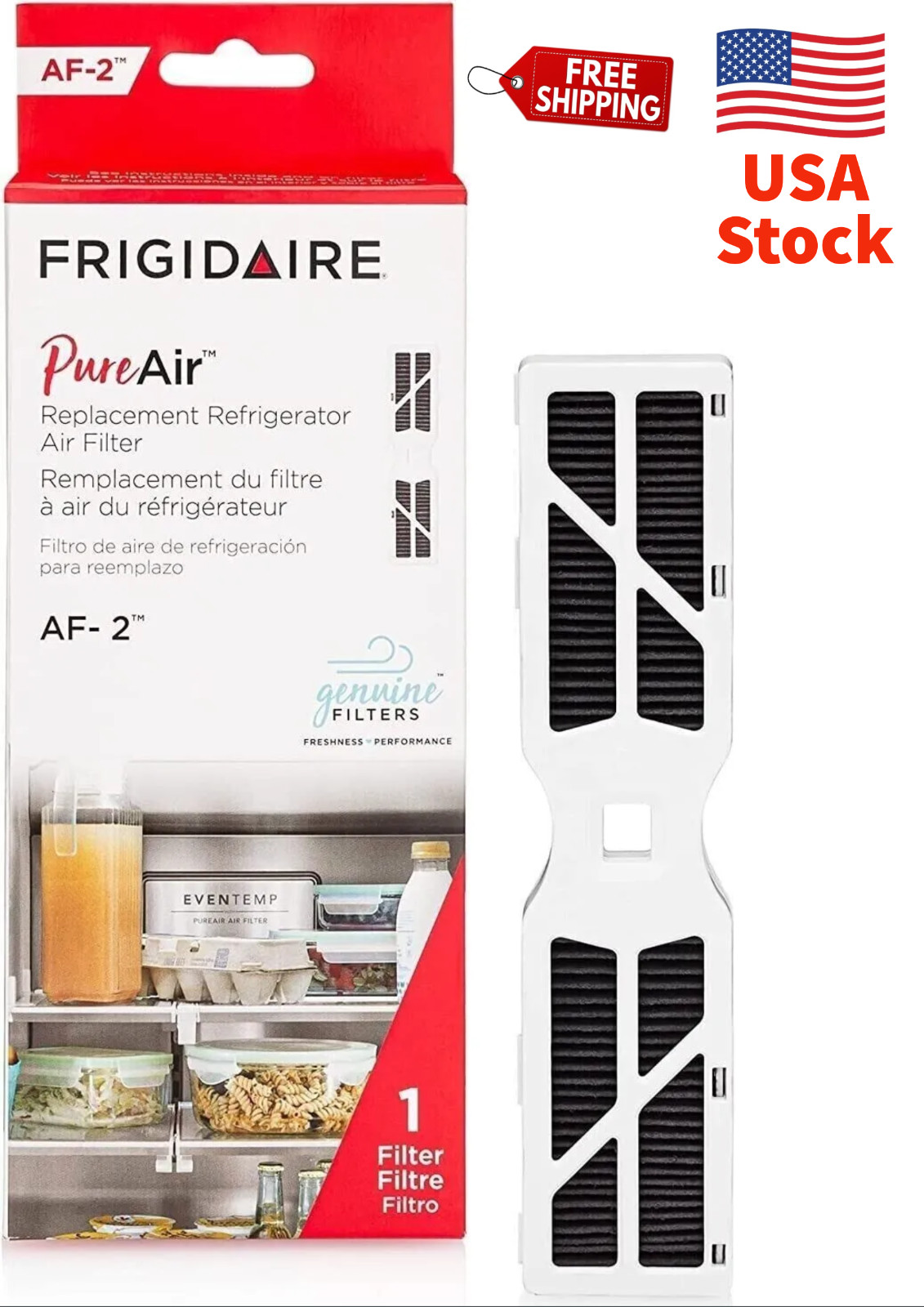 1 Pack FRGPAAF2 Pureair AF-2 Air Filter Compatible with Frigidaire FRGPAAF2 PAI gallery