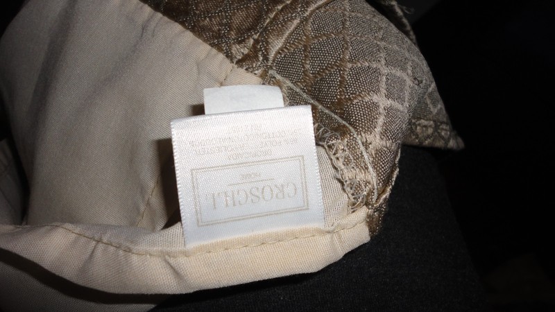 CROSCILL WINDSOR DIAMOND GREEN PLATINUM (1) QUEEN BEDSKIRT 13" SPLIT CORNER gallery