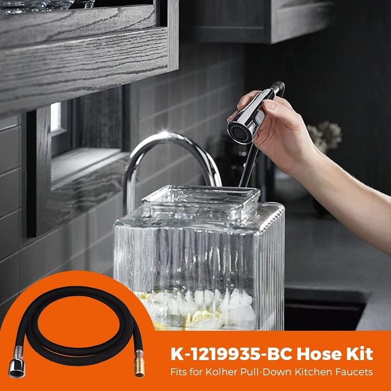 High-Quality 67-Inch Hose for Pull-Down Kitchen Faucets, Brass & Stainless Steel gallery