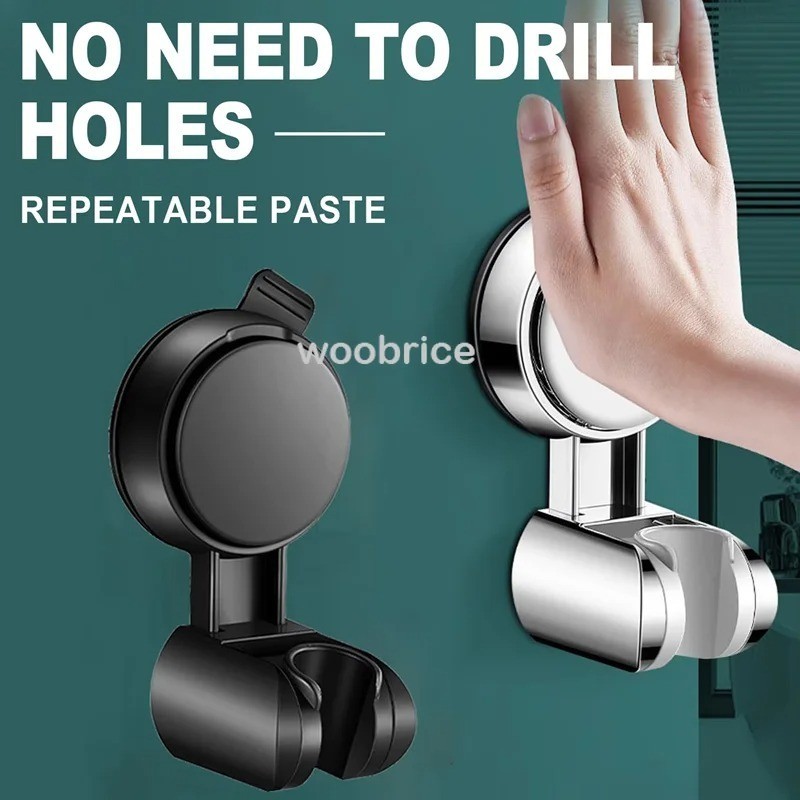Adjustable Shower Head Holder Suction Cup Handheld Wall Mount Bathroom Bracket gallery