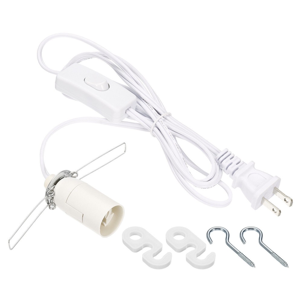 12ft Pendant Light Socket Hanging Extension Cord with E12 C7 Candelabra Socket