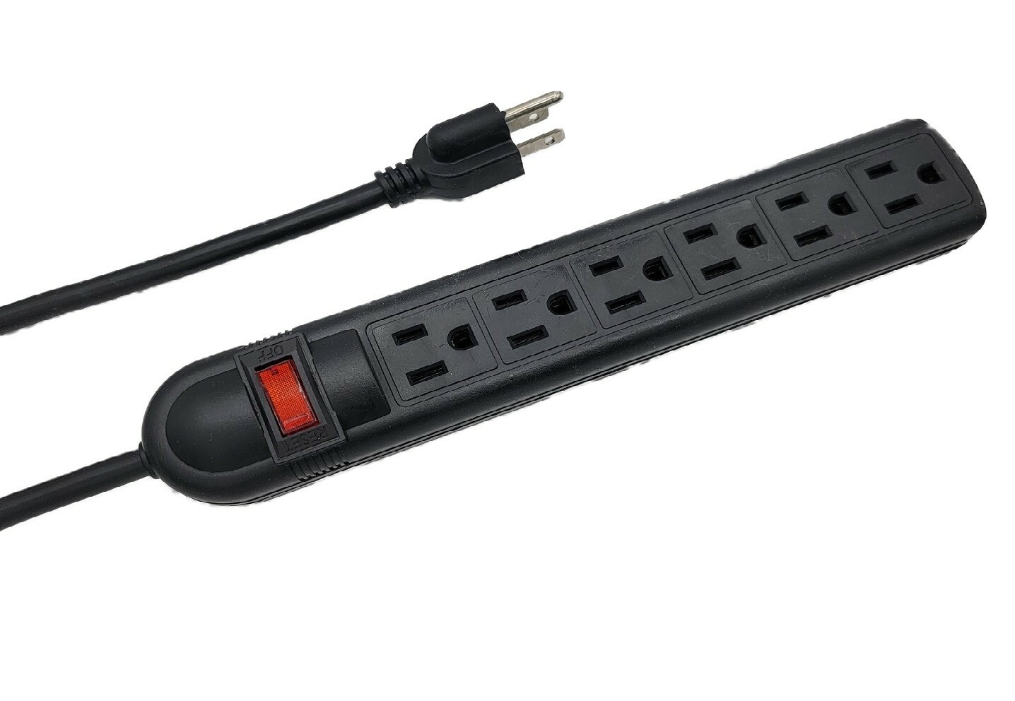 SAFETY CERTIFIED Surge Protector Power Strip With 6 Outlet Plugs Wall Mountable gallery