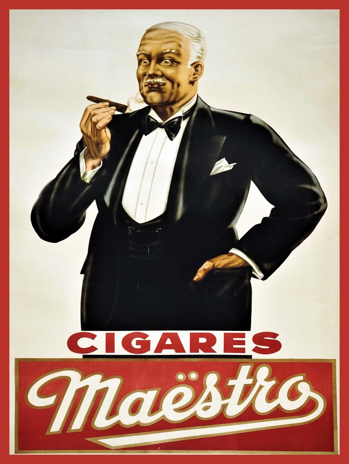 12476.Decoration Poster.Home wall art design.Maestro cigar smoker.Cigares gallery