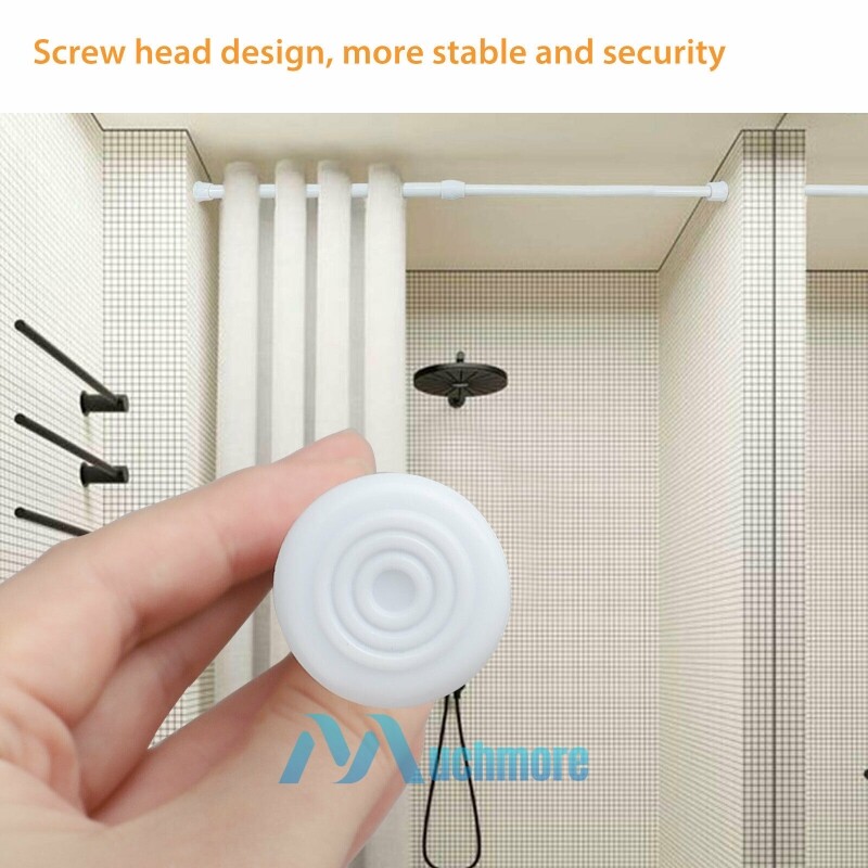 2~4Pack Adjustable Spring Load Tension Curtain Rod Telescopic Steel Pole 23-43in gallery