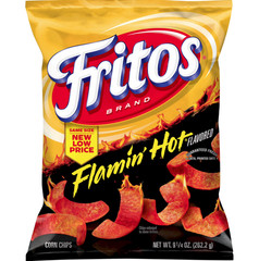 Fritos Flamin’ Hot Flavored Corn Chips, 9.25 oz Bag (Packaging May Vary)