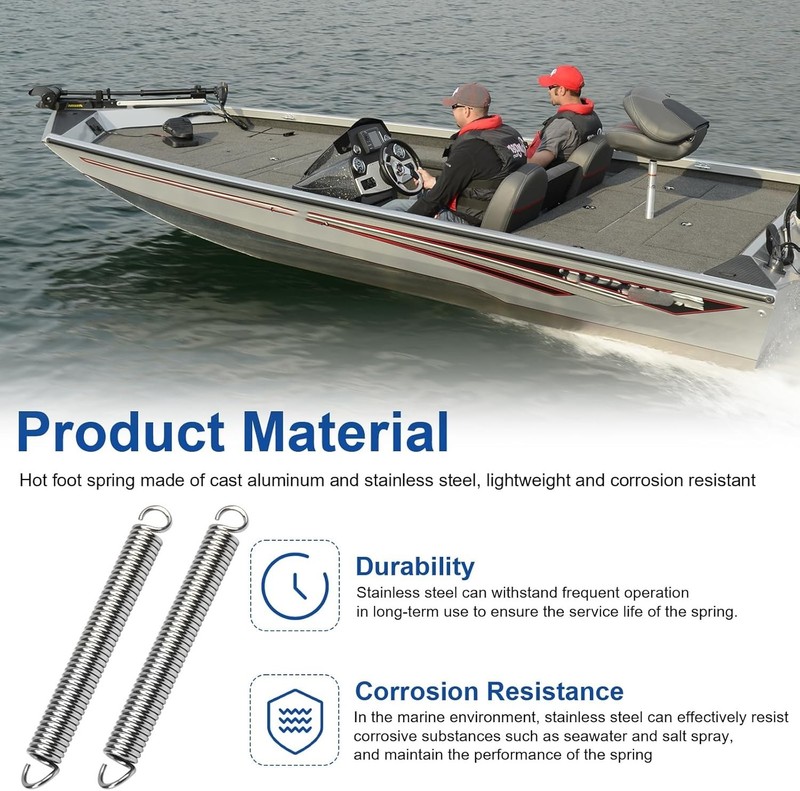 Hot Foot Spring Replacement Kit for TH Marine Spring STD., Marine-Grade Boat Hot gallery