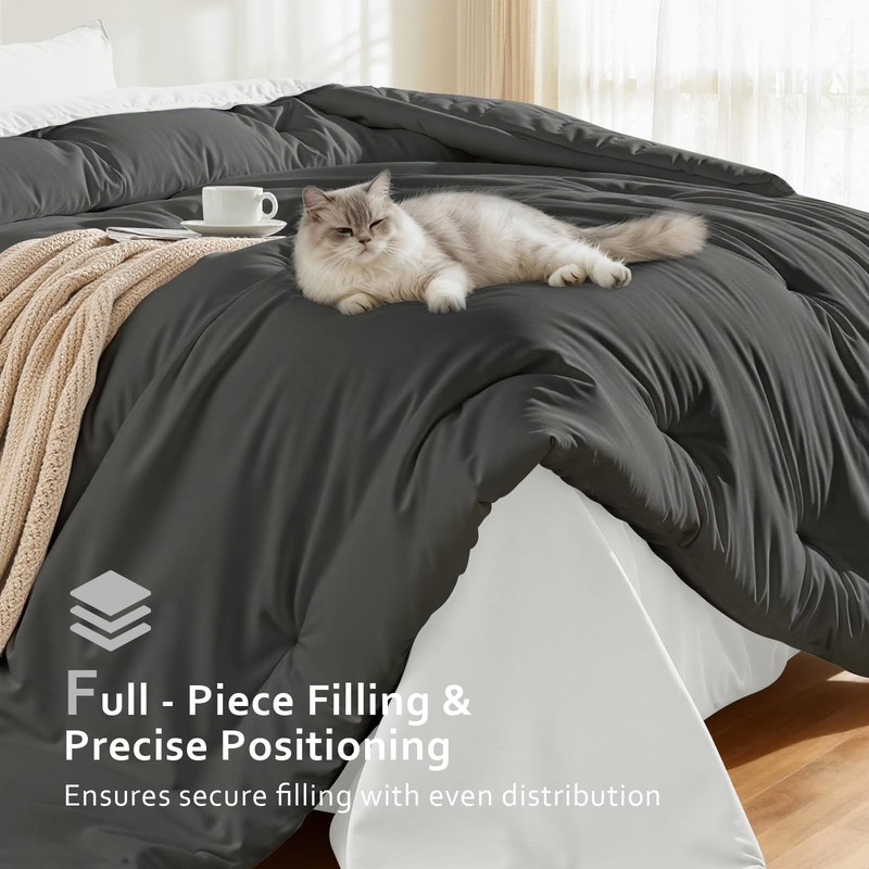 Easthome Comforters Queen Size, All Season Quilted Bed Comforter, Ultra-Soft Dow gallery