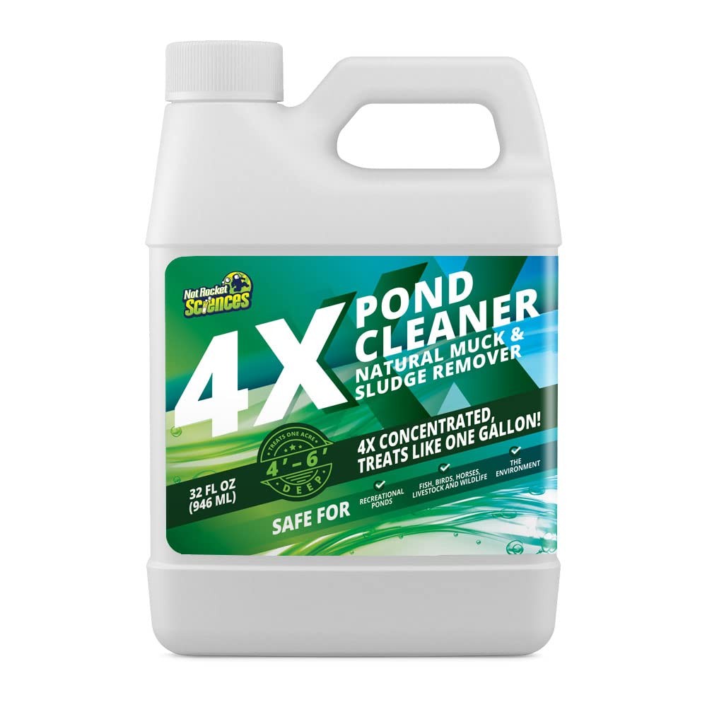 4X Pond Cleaner - Reduces Muck & Sludge for a Clean, Natural Look - Super Con... gallery