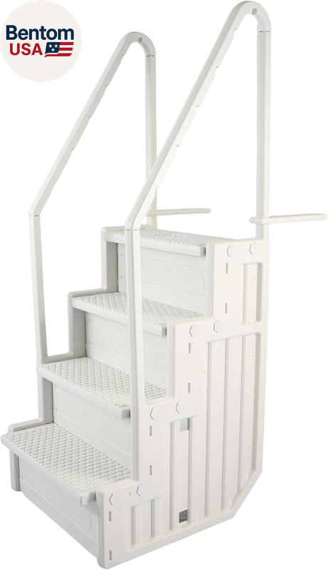 Blue Wave Easy Pool Steps – Anti-Slip above Ground Pool Ladder – Fits 48-54-In a gallery