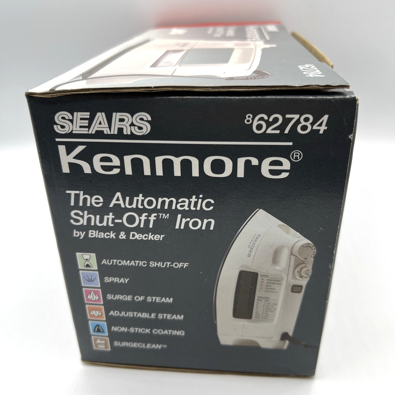 Sears Kenmore Iron Automatic Shutoff Black & Decker 62784 gallery