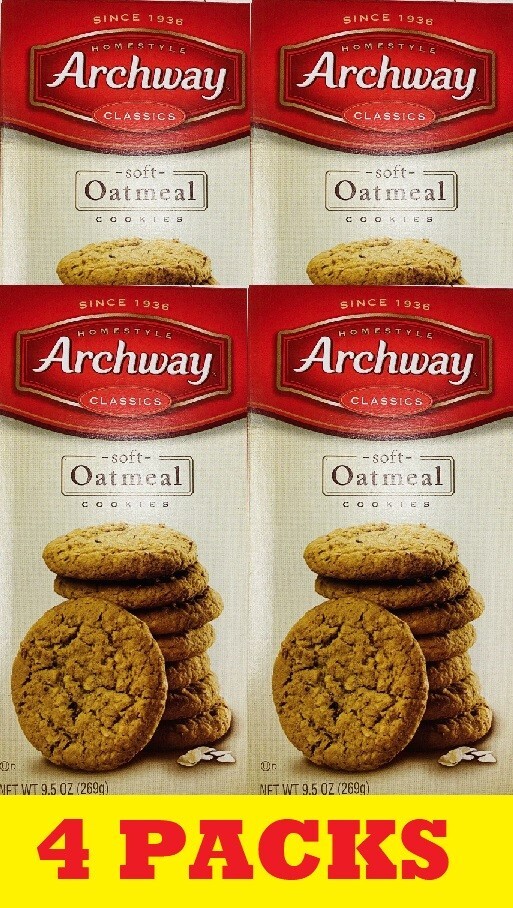 4x Archway Homestyle Classics Soft Oatmeal Cookies 9.5 Oz FREE SHIP - 4 BOXES gallery