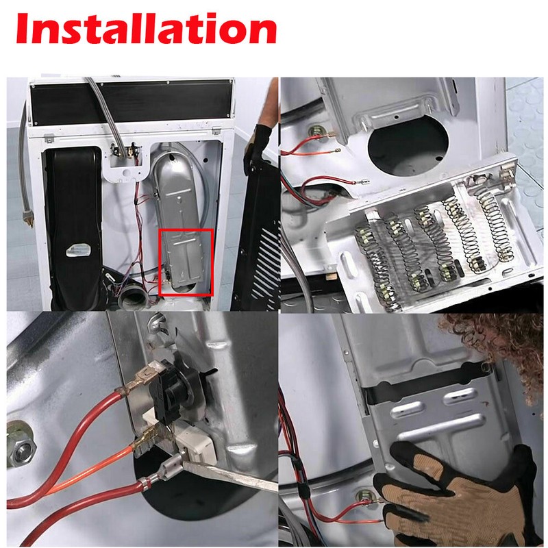 279838 3977767 Dryer Heating Element Kit Parts For Whirlpool Roper Kenmore Mayta gallery