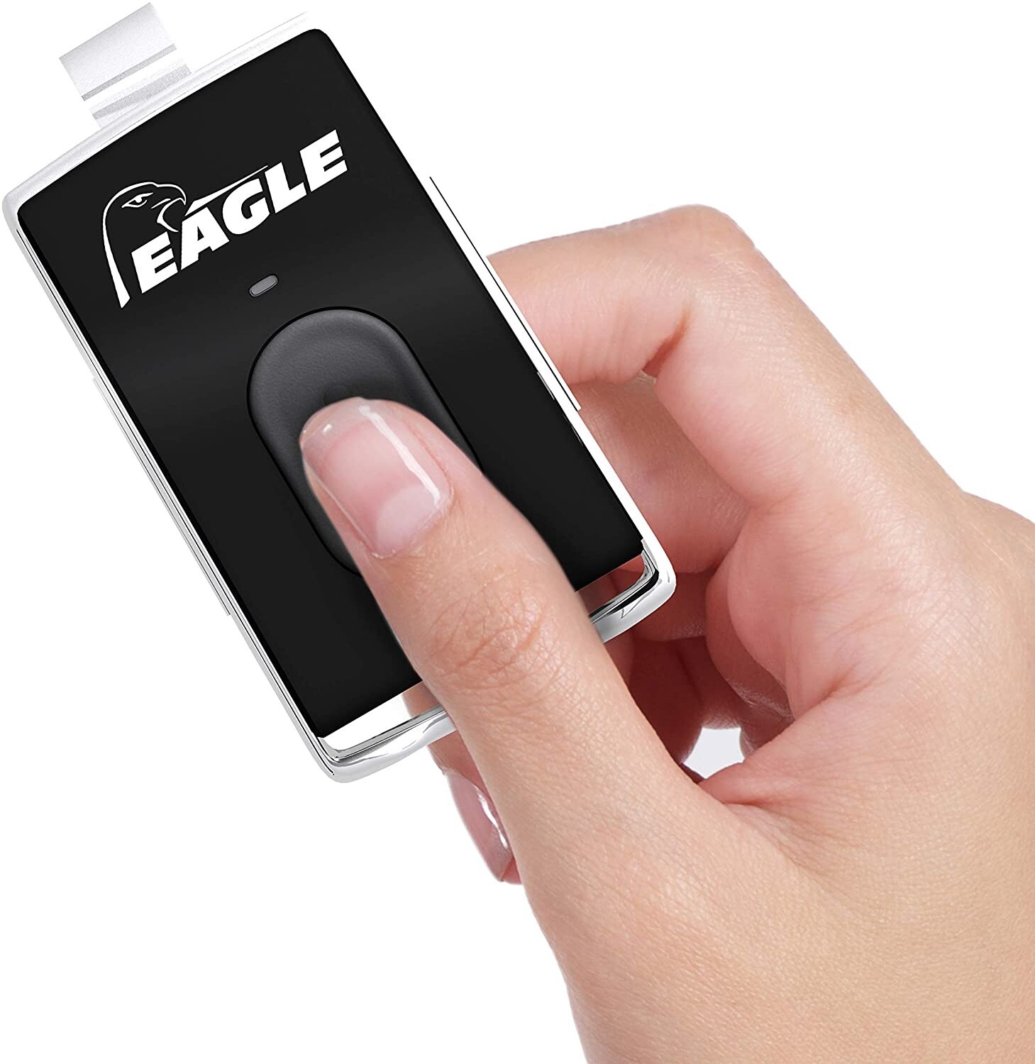 Eagle Chrome Series 1-Button Remote Control Gate Transmitter Visor Clip EG642 gallery
