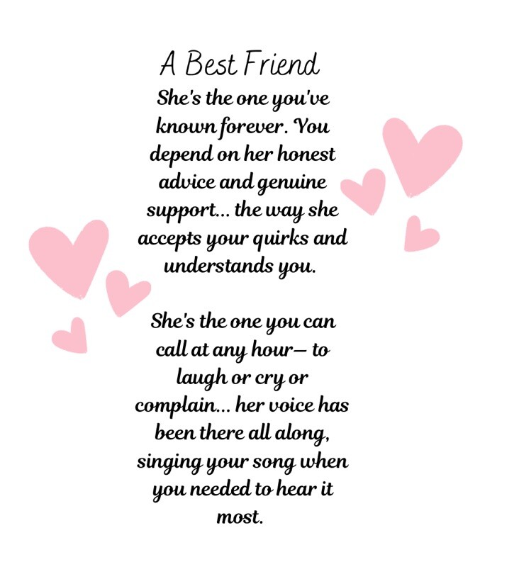 5x7 Inches All Occasions Greeting Card Girlfriend Best Friend Bestie Mom HM gallery