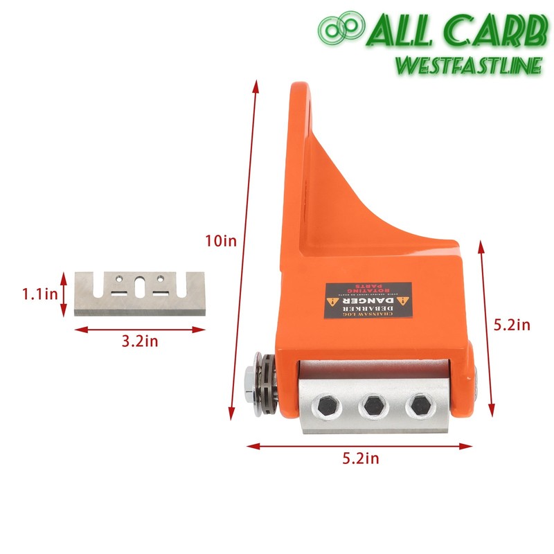 Log Peeler Log Debarking Tool Chainsaw Debarker 10in Orange w/2Replace Cartridge gallery