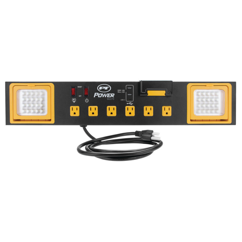 Performance Tool 1000LM 120V Workbench Power Station with built-in LED Lighting gallery