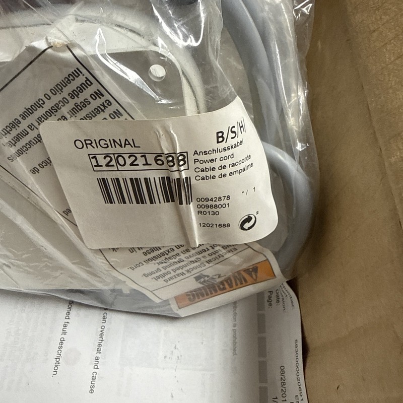 Bosch 12010384 Dishwasher Power Cord gallery