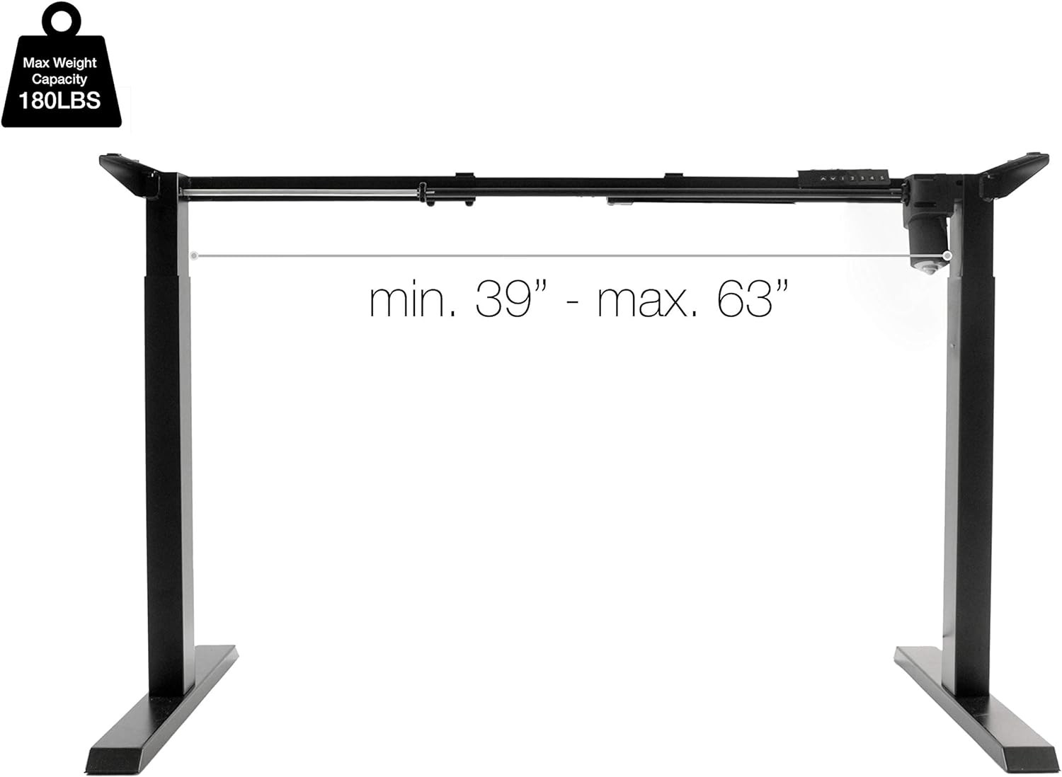 TechOrbits Electric Standing Desk Frame - Two Leg Motorized Stand Up Desk Base gallery