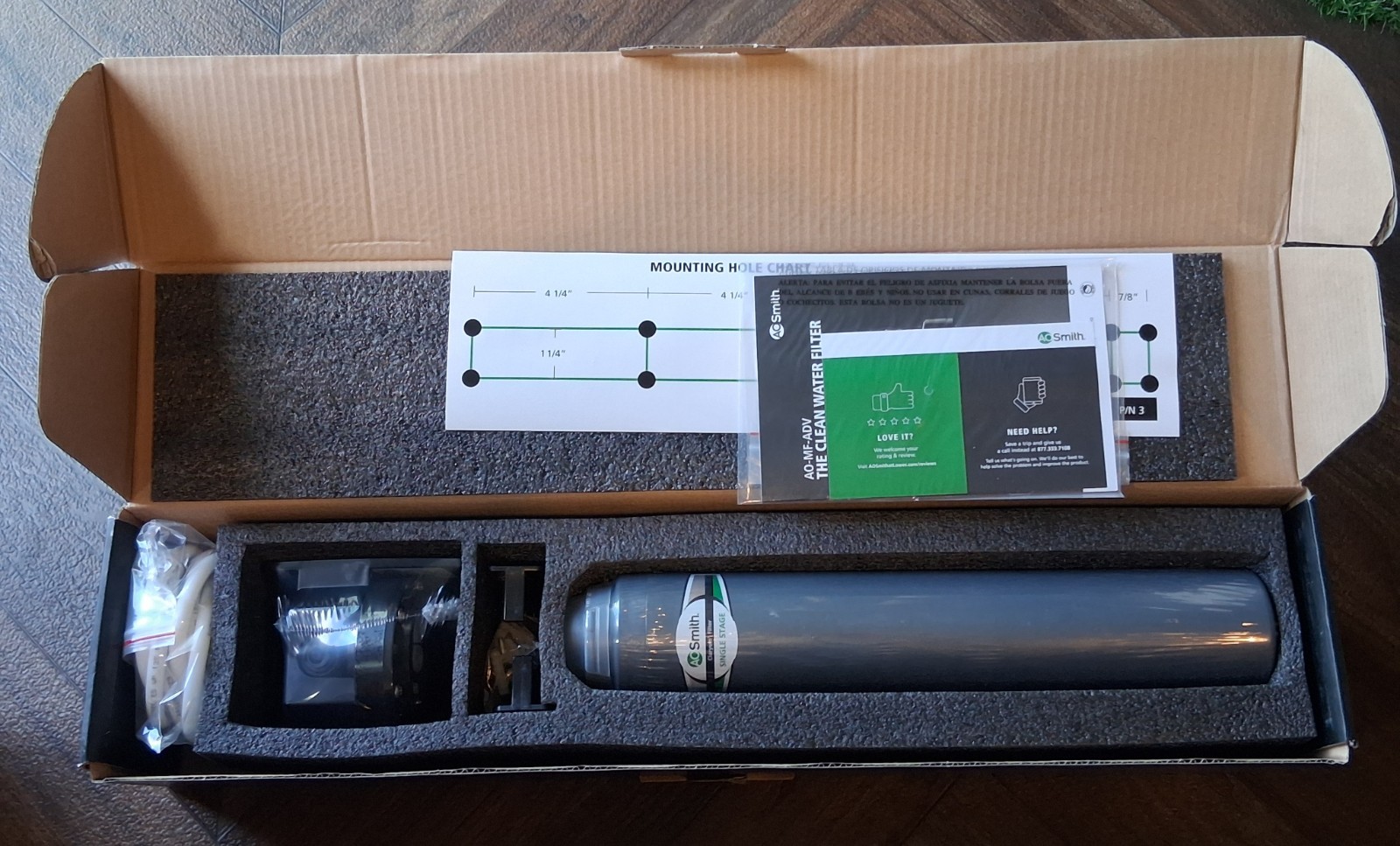New AO Smith Advanced Direct Connect Under Sink Water Filtration KIT ao-mf-adv gallery
