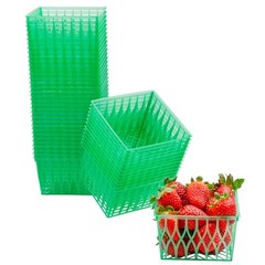 Plastic Berry Baskets, Fruit Boxes for Picking/Crafts
