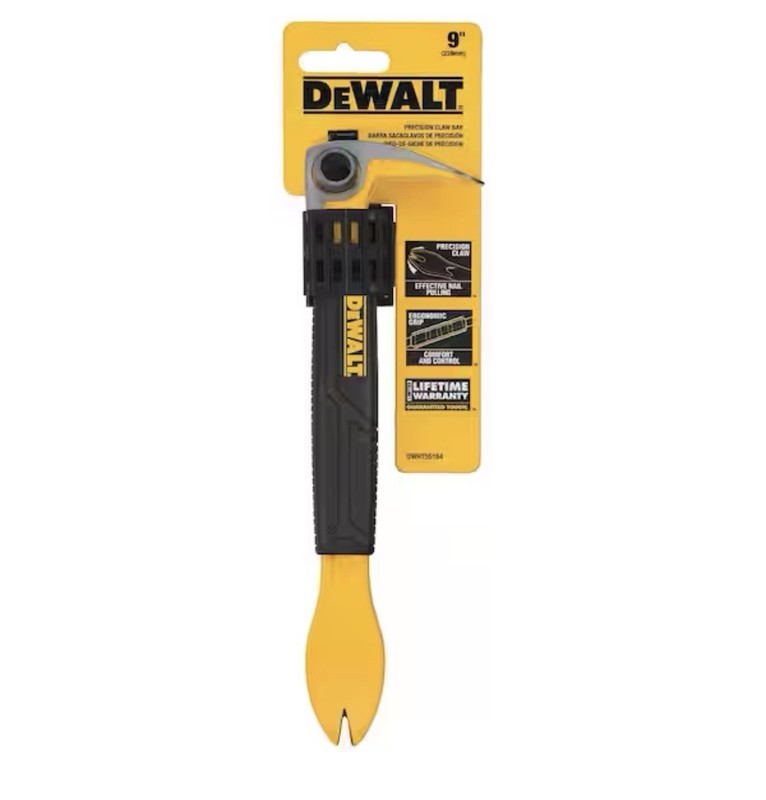 (3 PACK)-DEWALT 9 in. Precision Claw Pry Bar-Cats Paw gallery