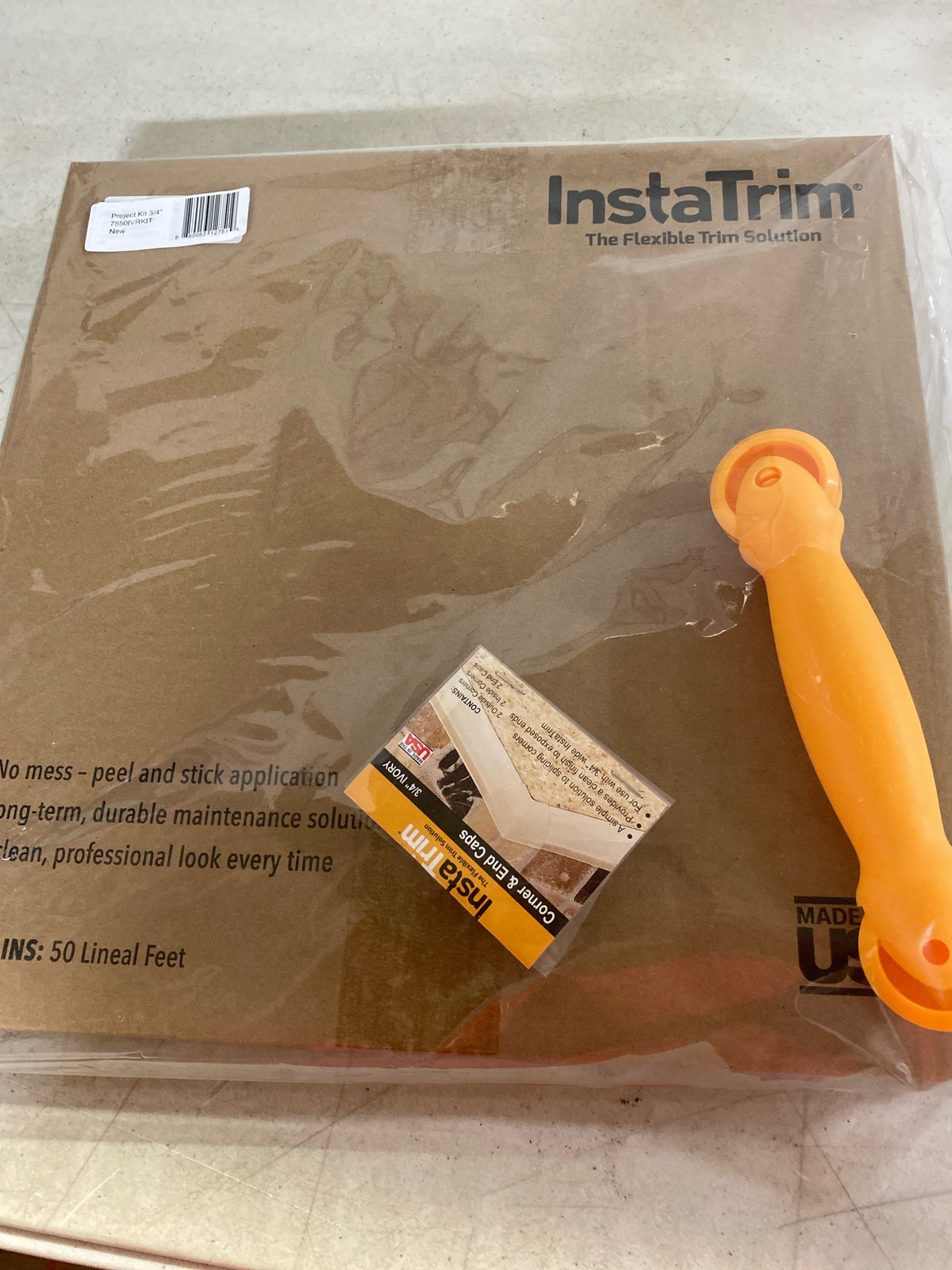 Instatrim 7550IVRKIT Corner Molding Kit, Ivory, 3/4 in. x 3/4 in. x 50 ft. gallery