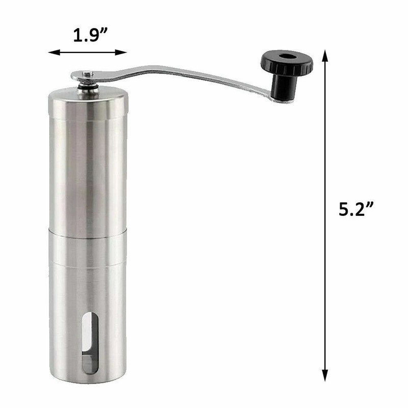 Portable Manual Coffee Grinder Detachable With Ceramic Burr Bean Mill Stainless gallery
