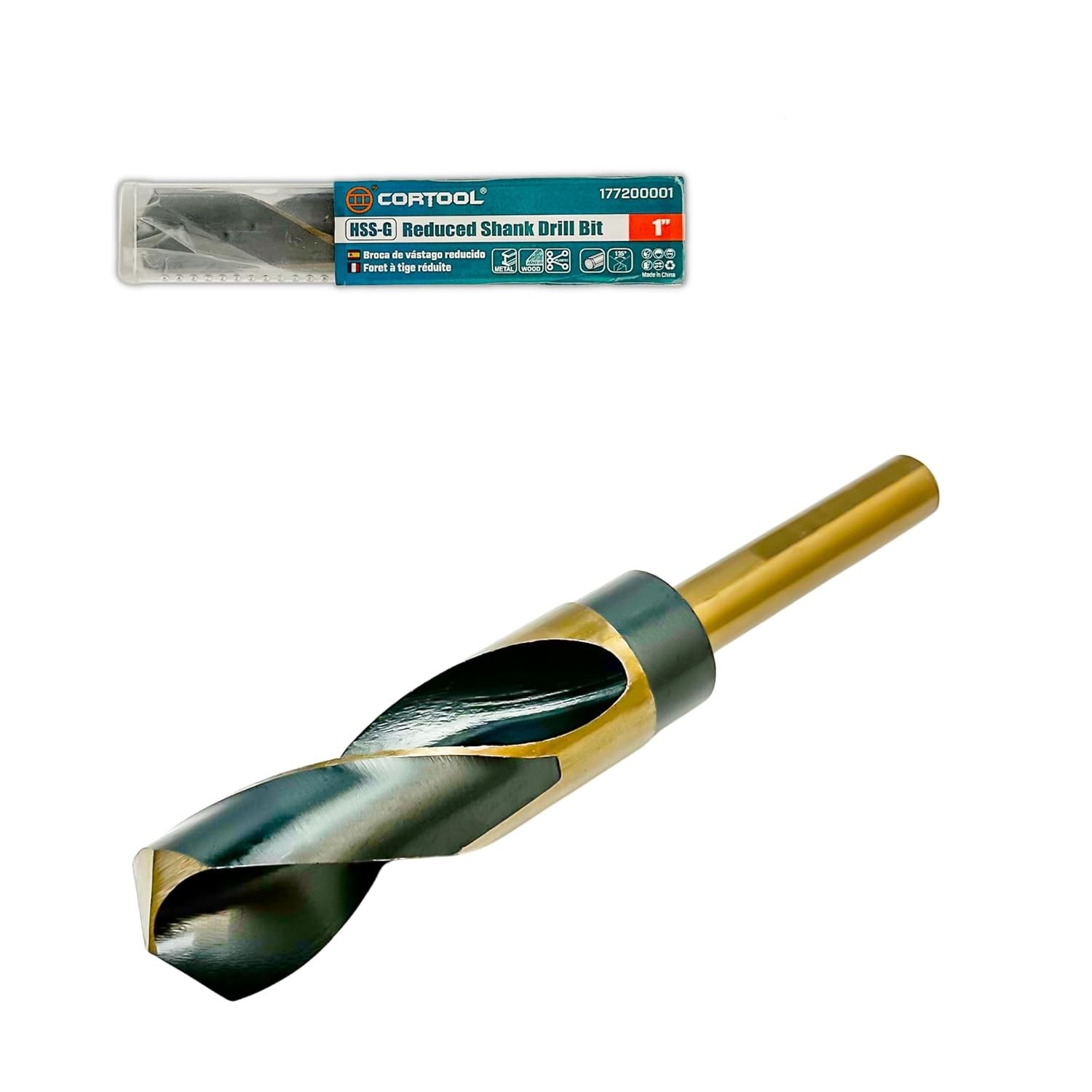 1 Inch Drill Bit | Reduced Shank High Speed Steel | 1" Drill Bit for Metal and S gallery