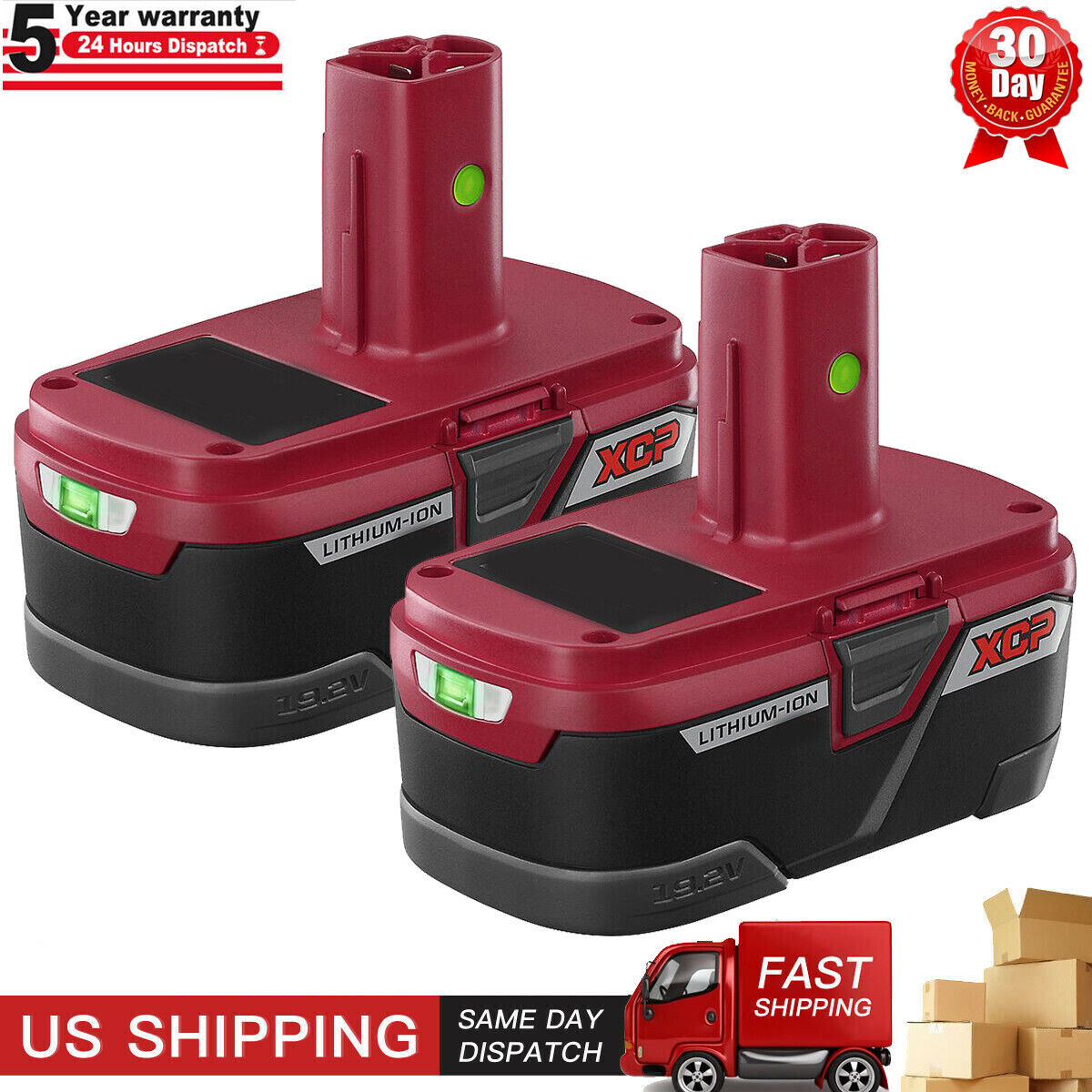 2Pack 7.0Ah Lithium Battery for Craftsman C3 19.2Volt Battery DieHard 315.PP2030 gallery