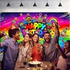 Happy Birthday Party Banner Polyester 43 * 70.86inches large happy birthday ... gallery