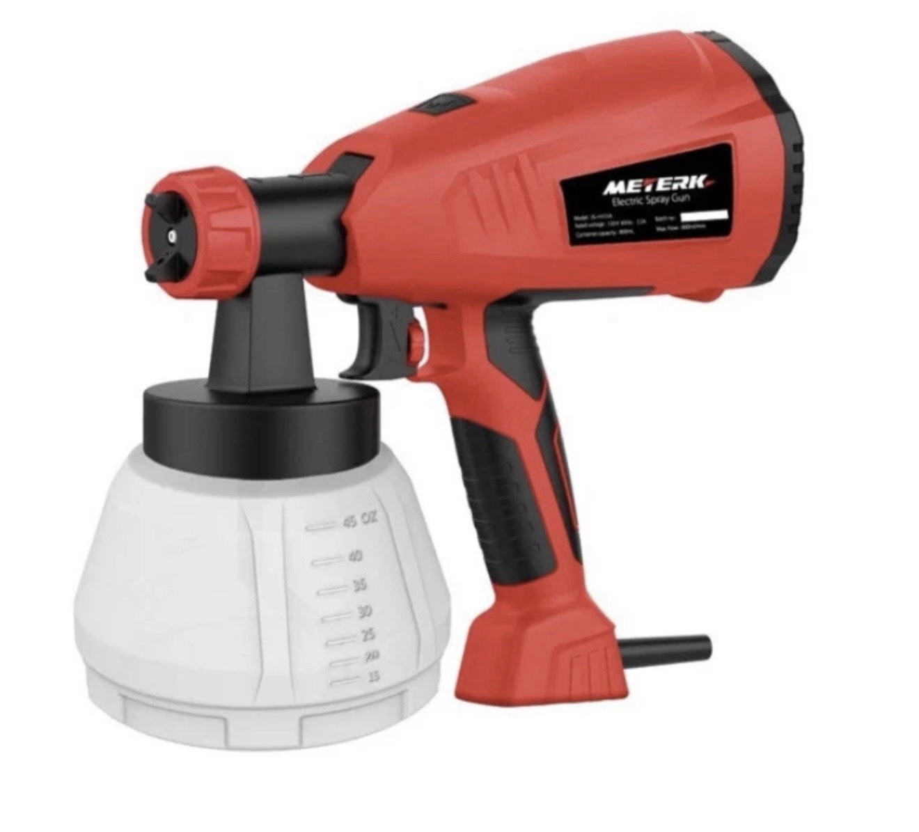 Meterk 400W HVLP Electric Paint Sprayer Gun 1300ml 3 Nozzles & Patterns JS-HH15A gallery