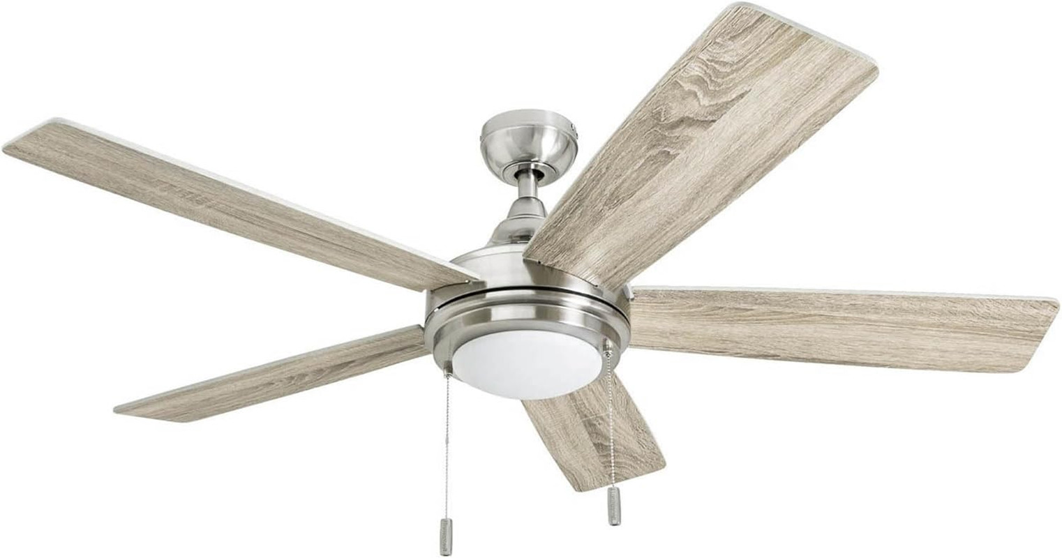 Ceiling Fans Ventnor, 52 Inch Modern Farmhouse Indoor LED Ceiling Fan with Light gallery