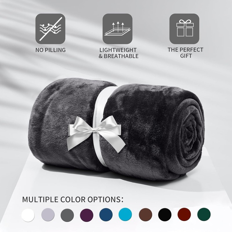 Extra Large Fleece Blanket Throw Soft Versatile Blanket for Sofa Bed Couch Queen gallery