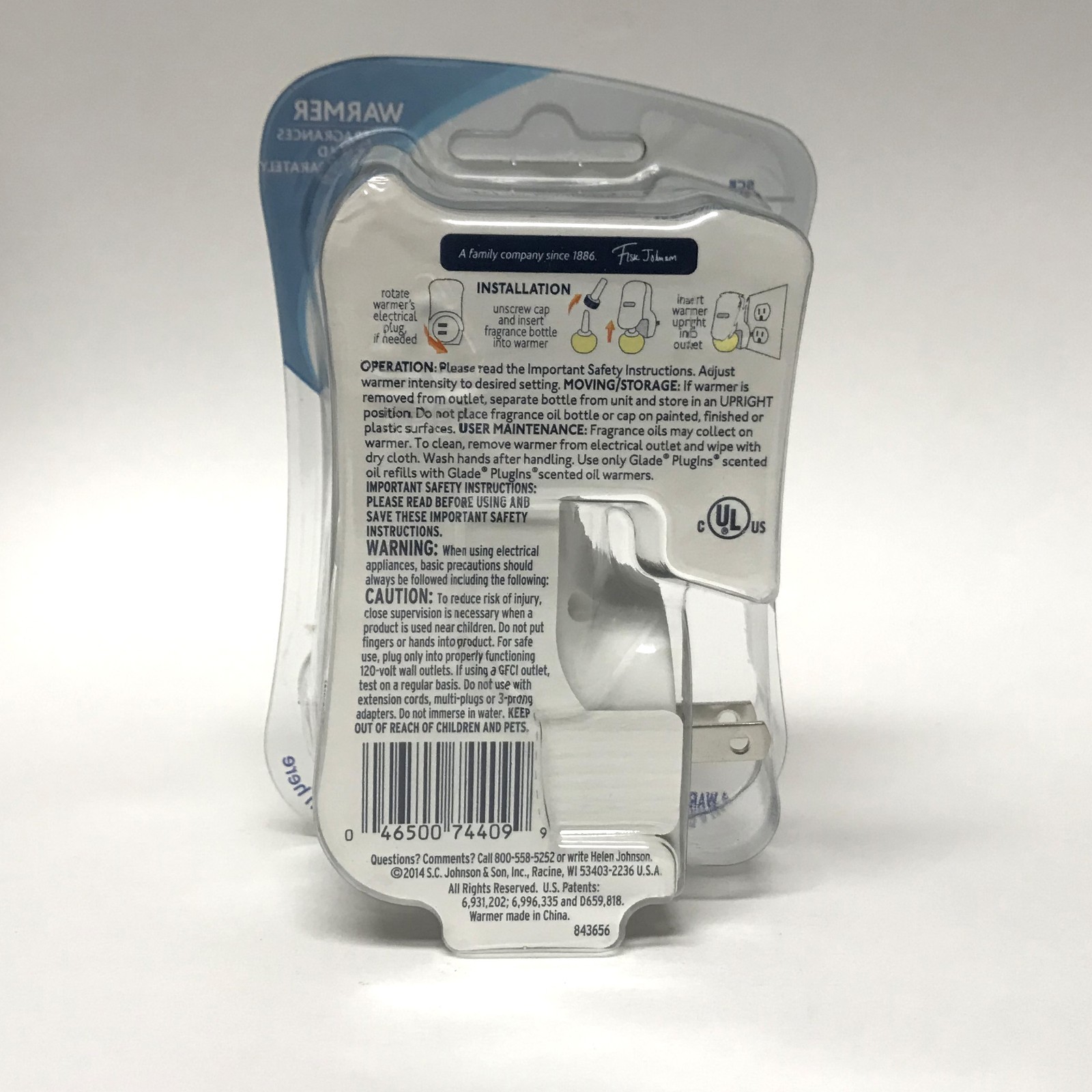 ORIGINAL Glade 2014 PlugIns Scented Oil Adjustable Air Freshener Warmer, White gallery